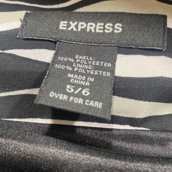 EXPRESS Black and White Mod Print Sundress – Size 5/6 - Picture 6 of 6